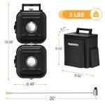 Portable 2-Burner Propane Camp Stove with Carry Bag