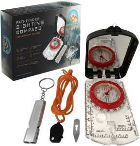 Hurricane Emergency Compass with LED and Clinometer