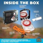 Hurricane Emergency Compass with LED and Clinometer