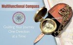 Waterproof Brass Compass with Leather Case