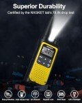 4-Pack Rechargeable Walkie Talkies with NOAA Alerts