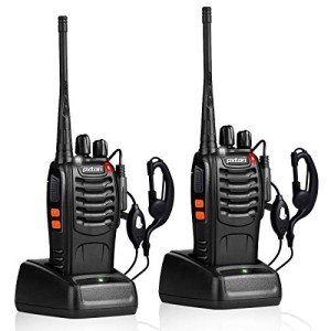 Rechargeable Long-Range Walkie Talkies with Earpieces