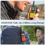 4-Pack Rechargeable Walkie Talkies with NOAA Alerts