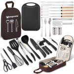 25-Piece Camping Utensils Cooking Set for Emergencies