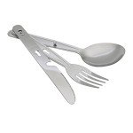 Compact 4-in-1 Camping Cutlery Set with Bag