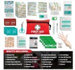Compact 110-Piece Mini First Aid Kit - Red