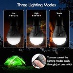 Portable LED Tent Lamp for Hurricane Preparedness 4-Pack