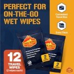 Biodegradable Camping Wipes with Aloe & Vitamin E