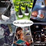Portable LED Tent Lamp for Hurricane Preparedness 4-Pack