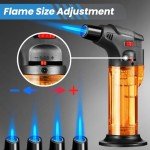 5 Pack Windproof Butane Refillable Torch Lighters