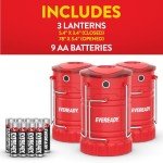 Eveready 3-Pack LED Camping Lanterns – Bright & Waterproof