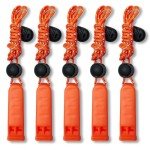 Loud 120db Emergency Whistle Survival Kit - 5 Pack
