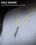TISUR 120dB Titanium Emergency Whistle Set