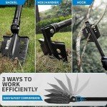 COVACURE Heavy Duty Survival Multi-Purpose Shovel