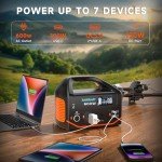 600W Portable Power Station for Emergency and Travel