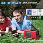 NOAA Emergency Weather Radio with Solar, Crank & USB