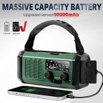 Emergency Solar Crank Radio with USB Charging
