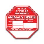 Pet Rescue Window Stickers - 4 Pack
