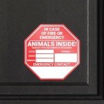 Pet Rescue Window Stickers - 4 Pack