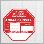 Pet Rescue Window Stickers - 4 Pack