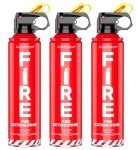 3-Pack Fire Extinguisher and Emergency Survival Kit