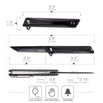 Tactical Folding Knife with G10 Handle - GD22K