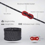 Hikeman 50m Reflective Camping Rope with Tensioner