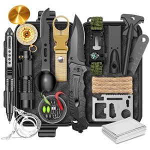 Men's Survival Kit: 25-Piece Emergency Gear