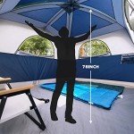 6-Person Waterproof Family Camping Tent - Easy Setup