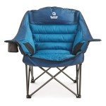 Extra Large Portable Padded Camping Chair with Cup Holder