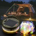 Solar Camping String Lights with Remote Control