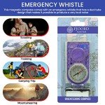 Luminous Magnetic Compass for Hiking and Camping