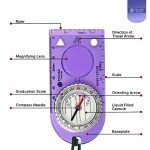 Luminous Magnetic Compass for Hiking and Camping