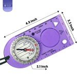 Luminous Magnetic Compass for Hiking and Camping