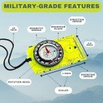 Pack of 2 Magnetic Compasses for Outdoor Adventure