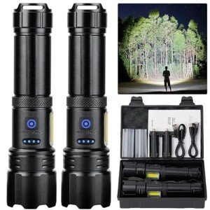 Sigoobal 900000 Lumens Rechargeable Flashlight Set