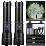 Sigoobal 900000 Lumens Rechargeable Flashlight Set