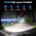 Sigoobal 900000 Lumens Rechargeable Flashlight Set