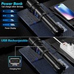 Sigoobal 900000 Lumens Rechargeable Flashlight Set