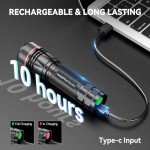 Rechargeable Flashlight 2-Pack - Super Bright LED