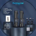 Sigoobal 900000 Lumens Rechargeable Flashlight Set