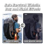 Loud Emergency Whistles with Adjustable Lanyard - 4PCS