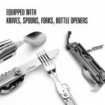 4-in-1 Stainless Steel Camping Utensil Multi-Tool