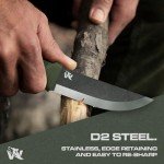 ODENWOLF W-SCANDI Full Tang Survival Knife with Sheath
