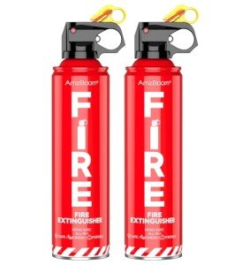 2-Pack Eco-Friendly Fire Extinguishers with Bracket
