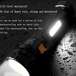 Solar LED Flashlights with Emergency Strobe Light (2PC)