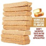 Vanilla Poundcake Emergency Food Ration Bars - 3600 Cal
