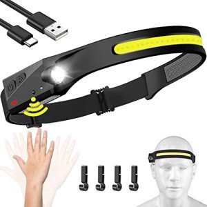 Rechargeable Motion Sensor Headlamp for Outdoors
