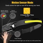 Rechargeable Motion Sensor Headlamp for Outdoors