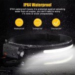 Rechargeable Motion Sensor Headlamp for Outdoors